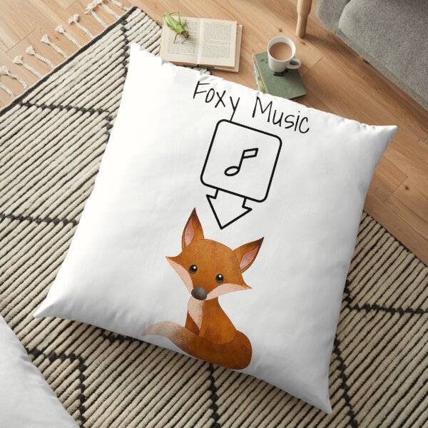 foxy music Floor Pillow