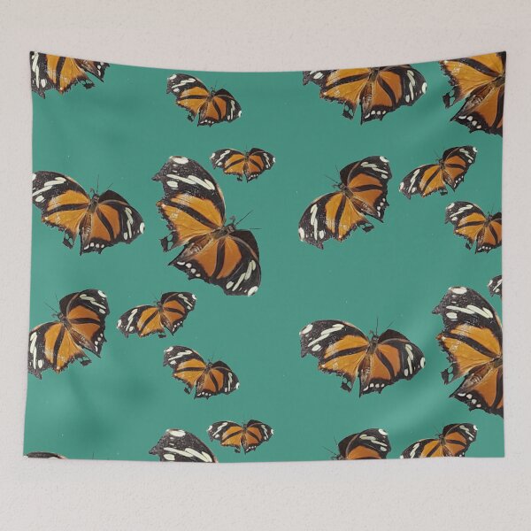 Item preview, Orange, white and black butterflies designed and sold by Cavity .exe.