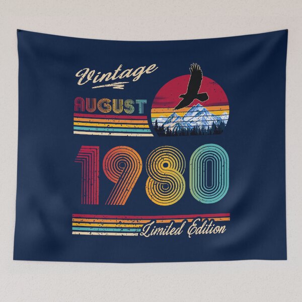 Item preview, Vintage August 1980 Birthday  designed and sold by GreenSplash.