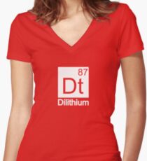 Dilithium - Star Trek Women's Fitted V-Neck T-Shirt
