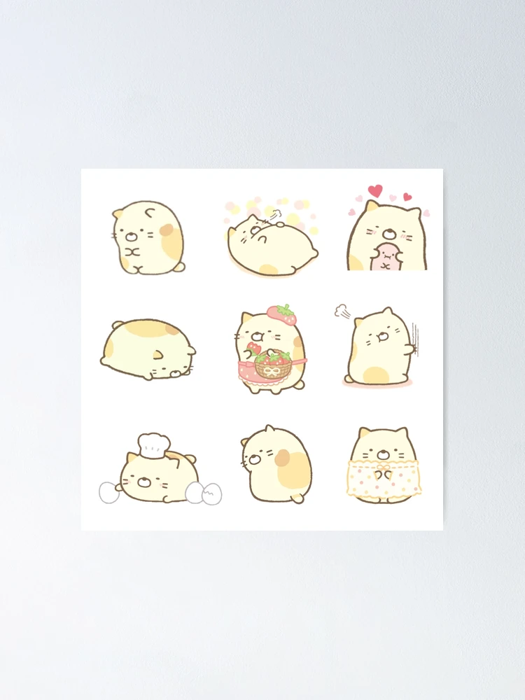 20 cute Sumikko Gurashi sticker pack journal kawaii bear korean japan  stationery