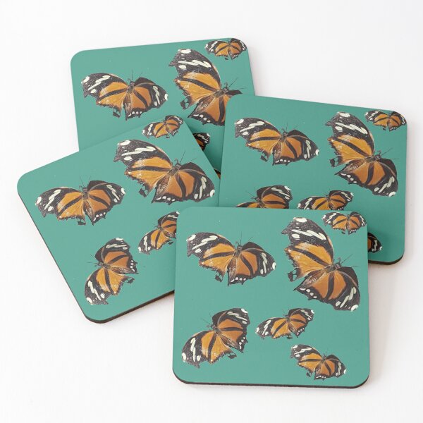Item preview, Orange, white and black butterflies designed and sold by Cavity .exe.