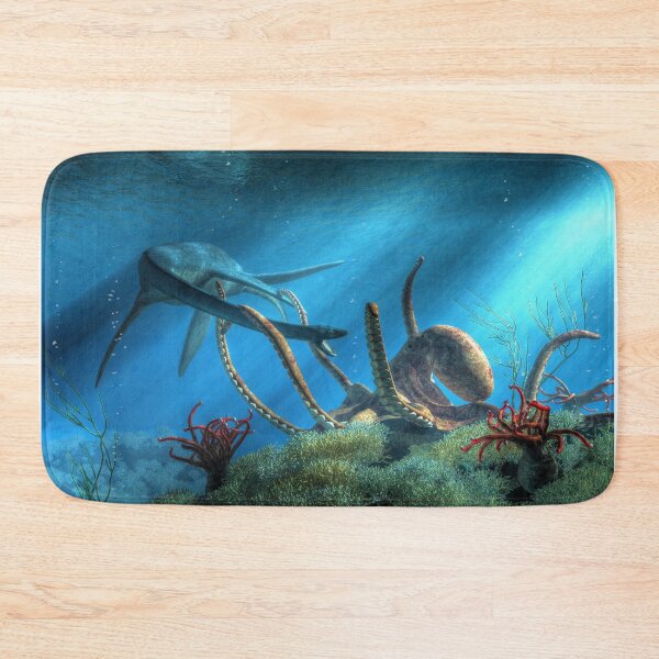 Item preview, Plesiosaur vs Octopus designed and sold by Daniel Eskridge.