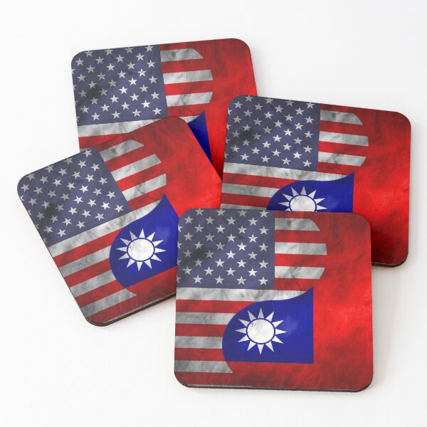 Item preview, USA and Taiwan Dual Flag Yin Yang Combination designed and sold by ockshirts.