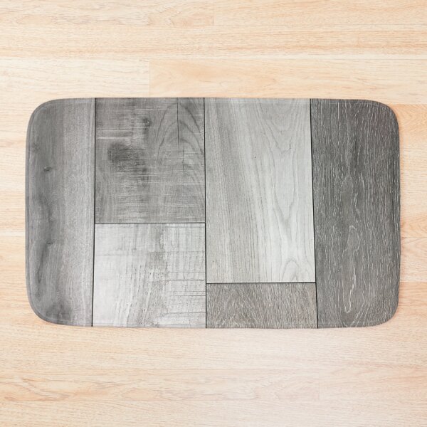 Item preview, geometric minimalist cubism grey white washed barn wood  designed and sold by LEILA ART SPACE.