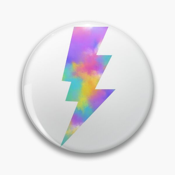 Artikelvorschau, Tie Dye Lightning Bolt Design entworfen und verkauft von goodvibstickers.