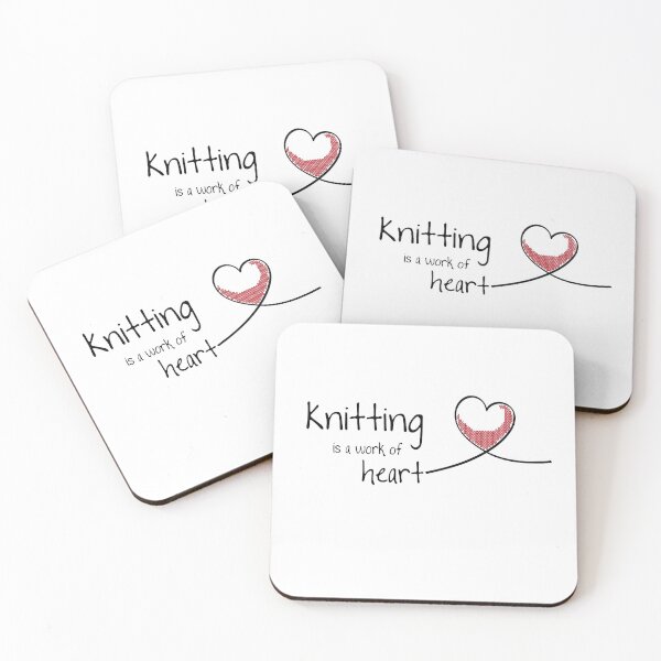 Item preview, Knitting is a work of Heart Cute Knitter Gifts designed and sold by DSeller.