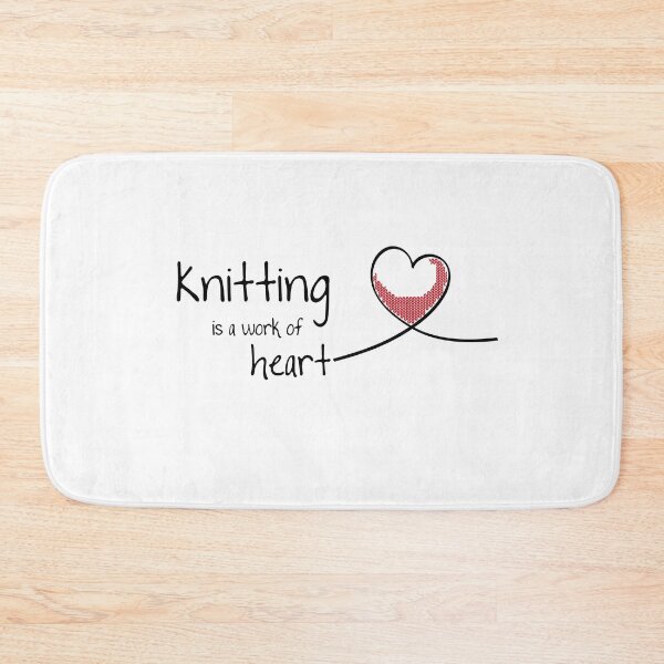 Item preview, Knitting is a work of Heart Cute Knitter Gifts designed and sold by DSeller.