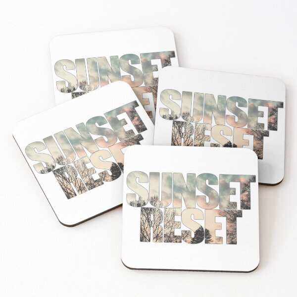 Item preview, Sunset Reset |  Short and Sweet Inspirational Quote Graphic designed and sold by cherdoodles.