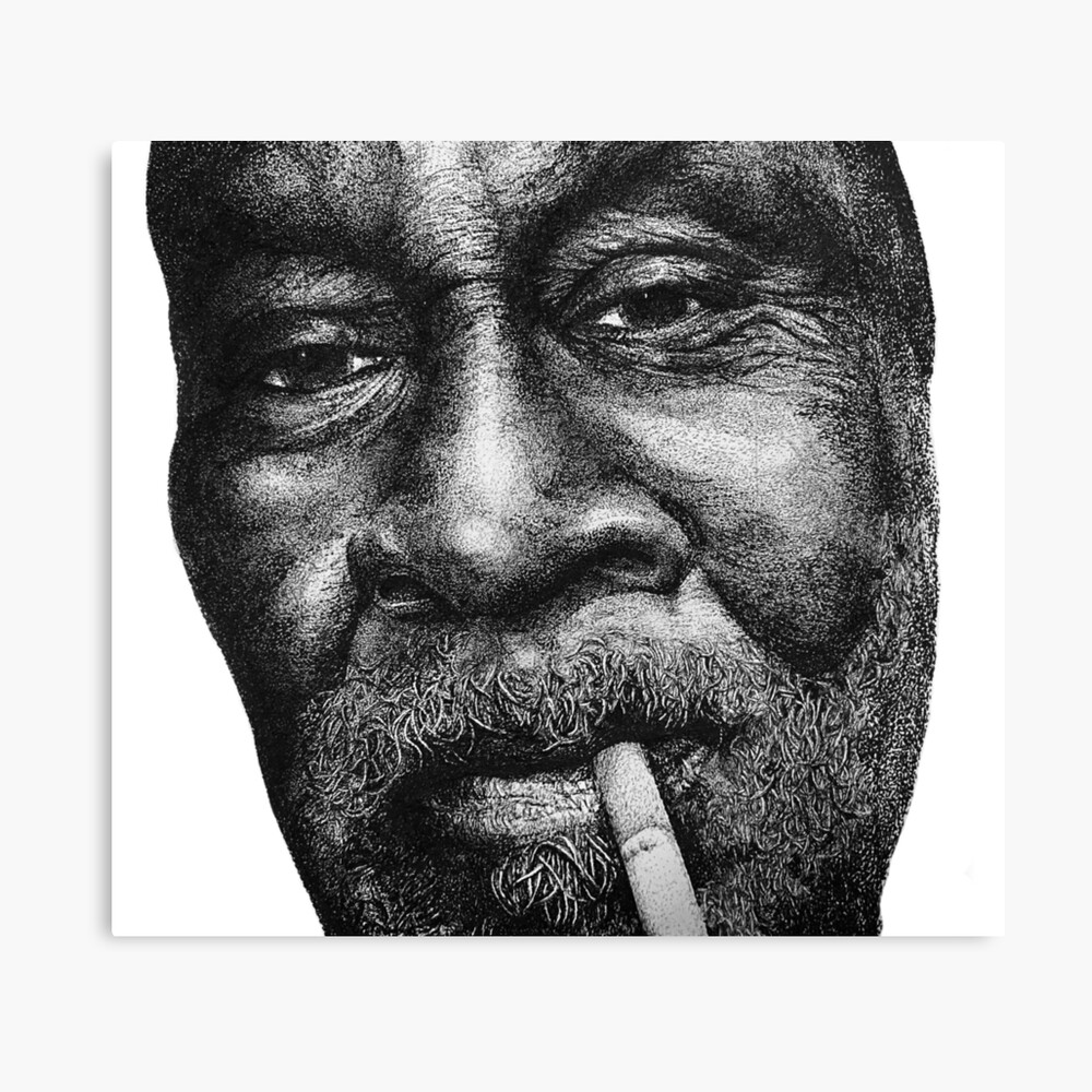 Pointillism Portrait Of Morgan Freeman Poster By Jessica Gaffney