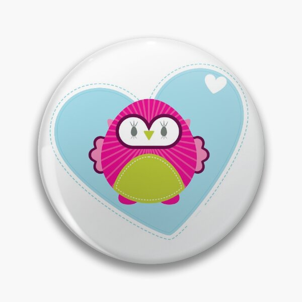 Item preview, OWL SERIES :: heart hoot 4 designed and sold by Kat Massard.