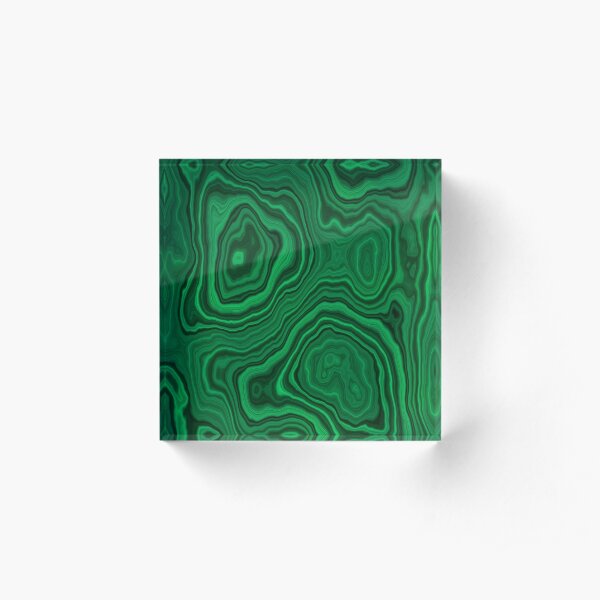 Darker Malachite Acrylic Block