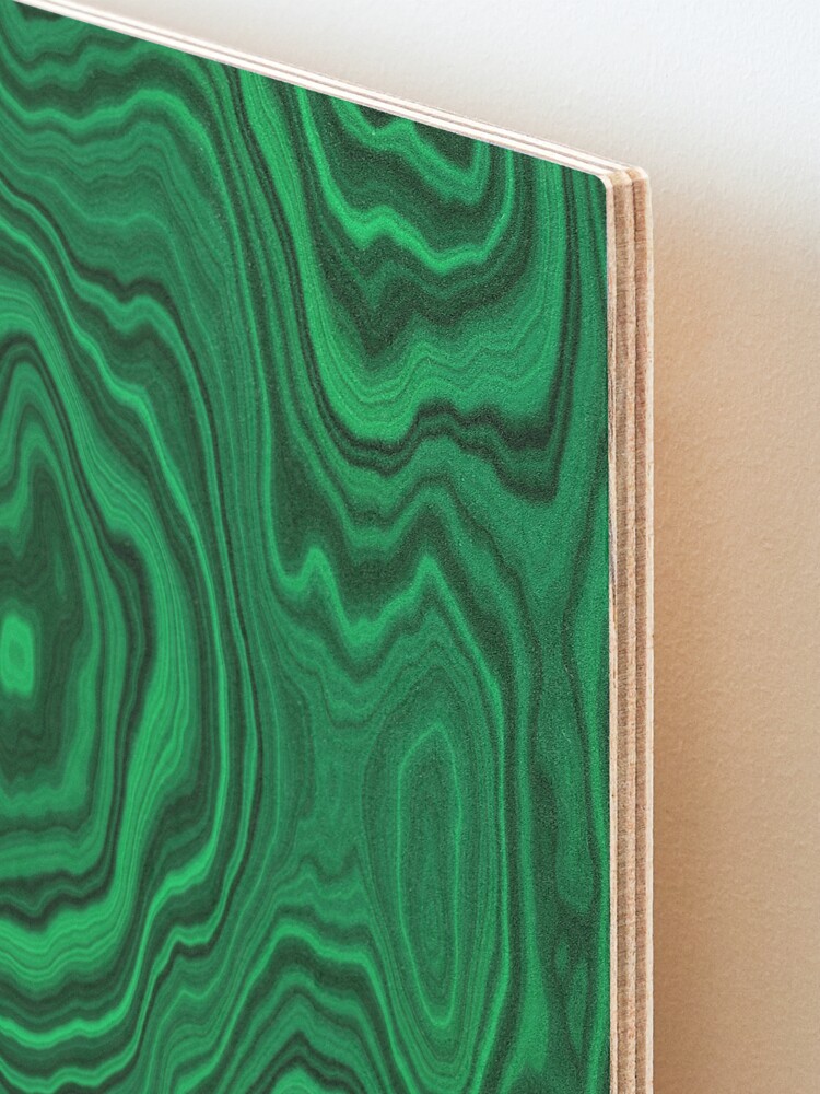Alternate view of Darker Malachite Mounted Print