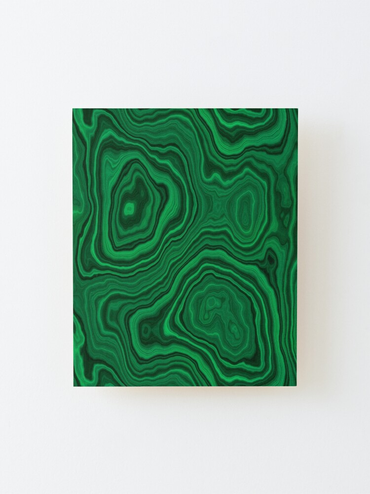 Alternate view of Darker Malachite Mounted Print