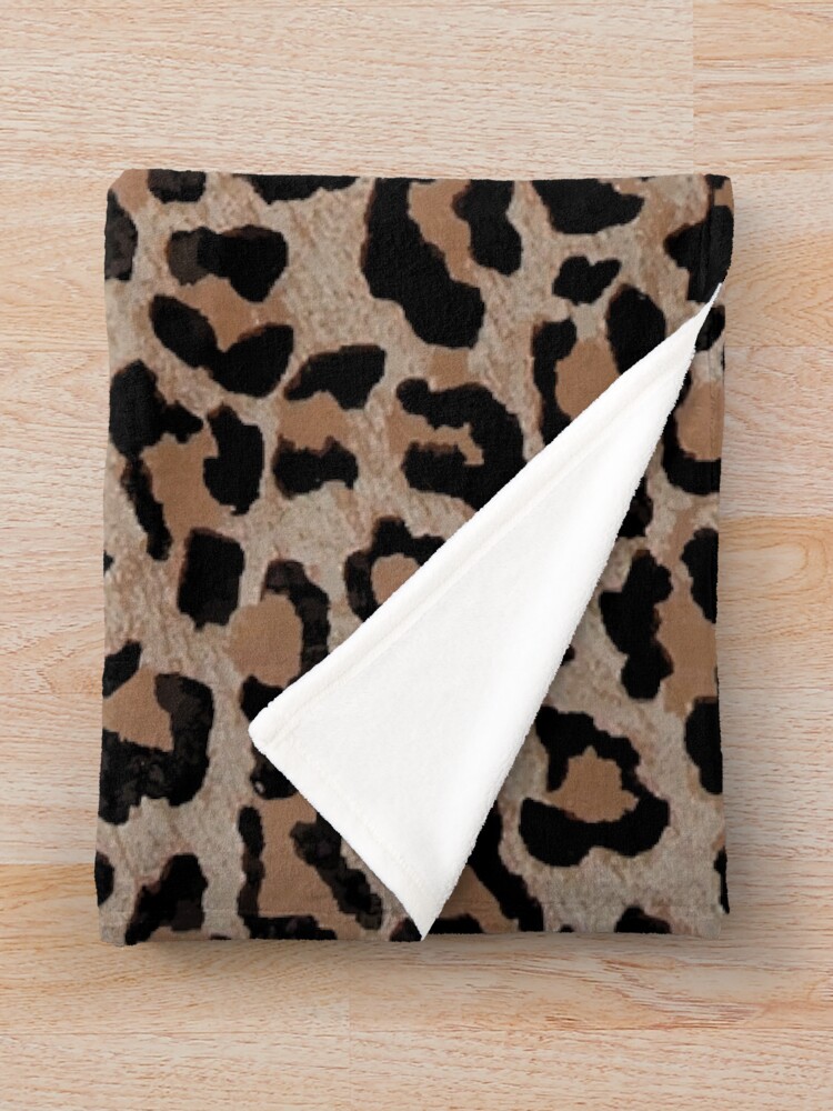 cheetah print plush blanket