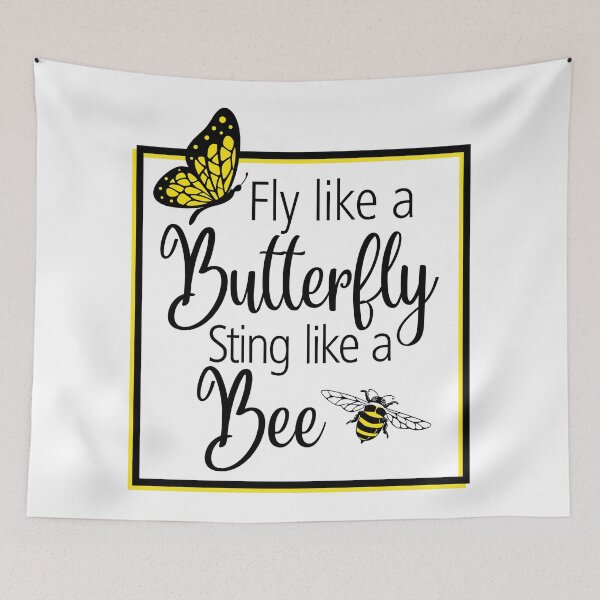 Item preview, Fly Like A Butterfly, Sting Like A Bee designed and sold by giftsbyminuet.