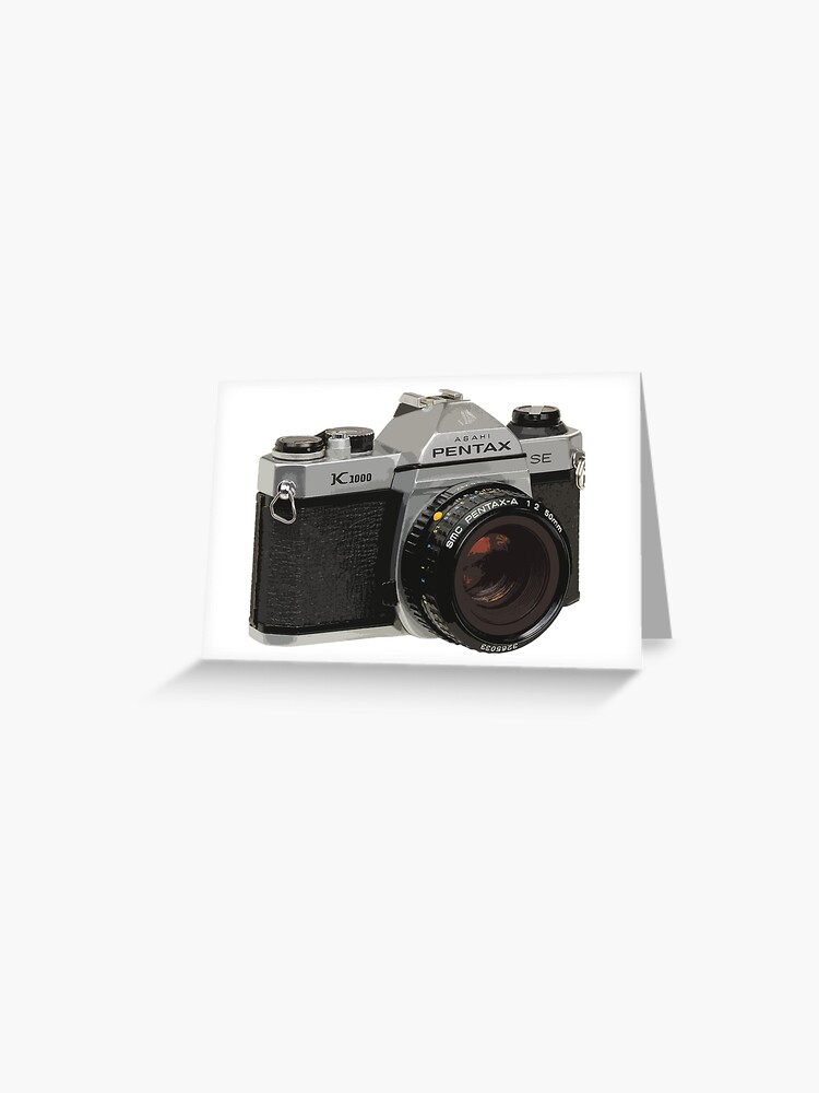 Pentax K1000 Retro 35mm Film Camera Greeting Card for Sale by SColmenares