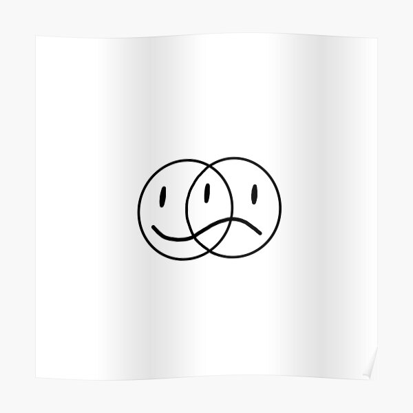 Sad Face Posters Redbubble