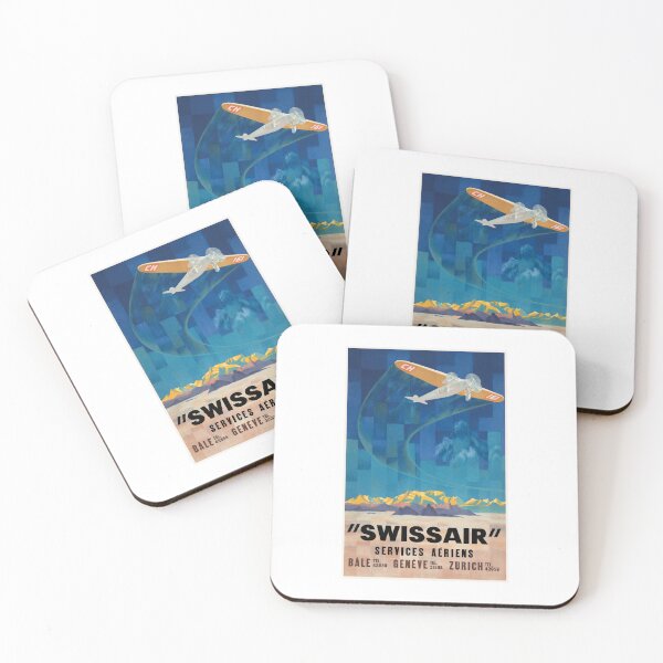 Item preview, 1925 Swissair Air Services Airline Poster designed and sold by retrographics.