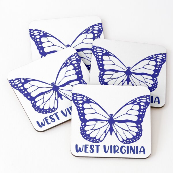 Item preview, West Virginia butterfly  designed and sold by gamedayfitsforu.