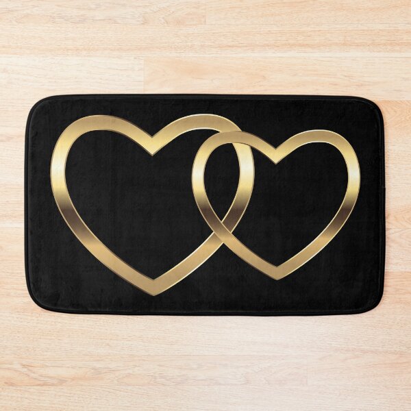 Item preview, TWO GOLD HEARTS CONNECTED designed and sold by PetsandBeyond.