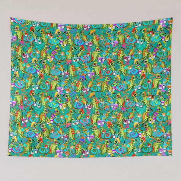 Item preview, Chameleon Paint Party | Cool Green designed and sold by L Diane Johnson.