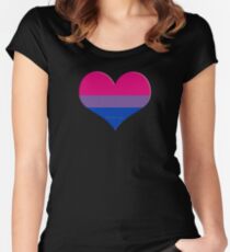 bi heart Women's Fitted Scoop T-Shirt