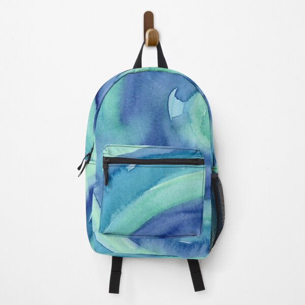 Item preview, Abstract Watercolor Pattern Blue Aqua stripes designed and sold by Olga Shvartsur.