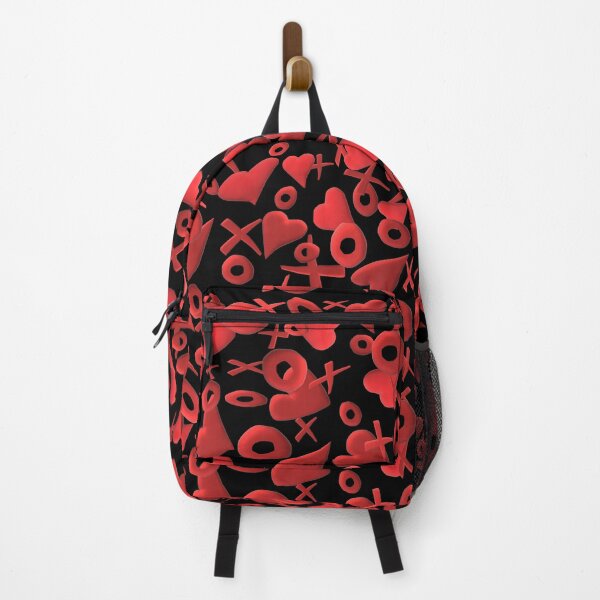 Item preview, Floating Love. Red Hearts, Xs and Os.  (Black Background) designed and sold by ArtByLM.