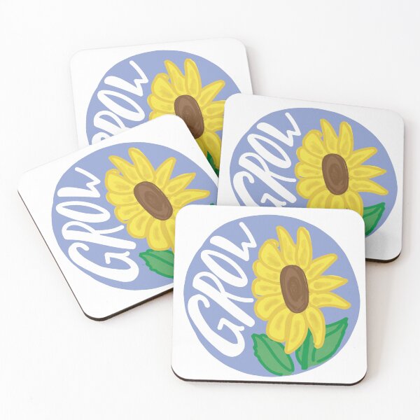 Item preview, Sunflower Grow Sticker designed and sold by gkcollective.