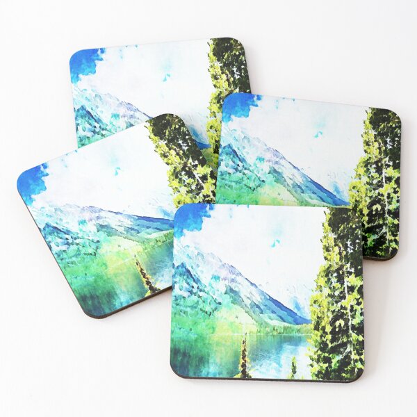 Item preview, Jackson Hole Wyoming Lake Watercolor designed and sold by AZGuzmans.