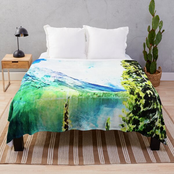 Item preview, Jackson Hole Wyoming Lake Watercolor designed and sold by AZGuzmans.