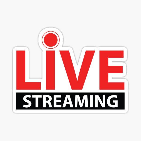 Live Streaming Stickers Redbubble - news telecast pic decal roblox