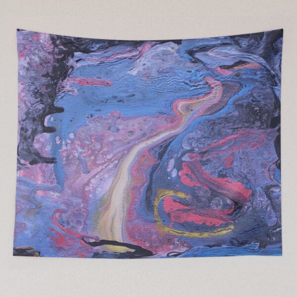 Item preview, Bifrost - Rainbow Bridge Acrylic Pour designed and sold by Gordon Nelson.