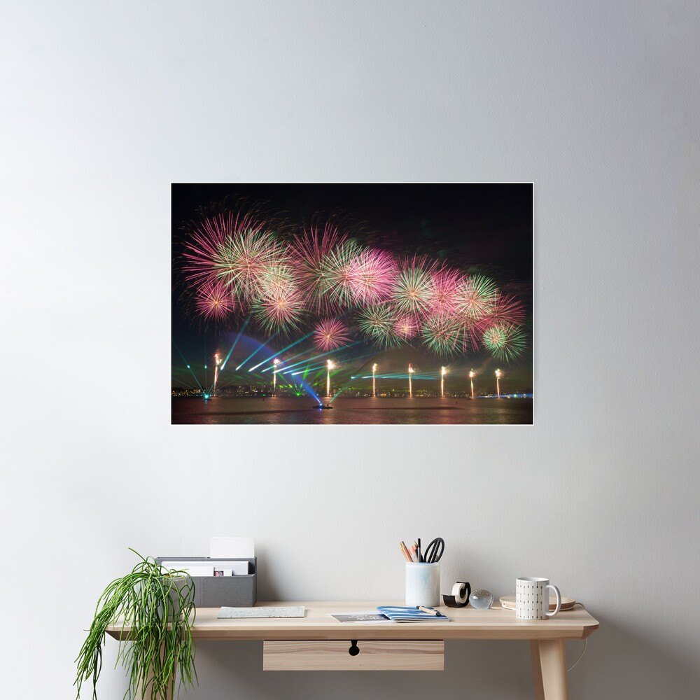 Australia Day Fireworks on the Swan Poster