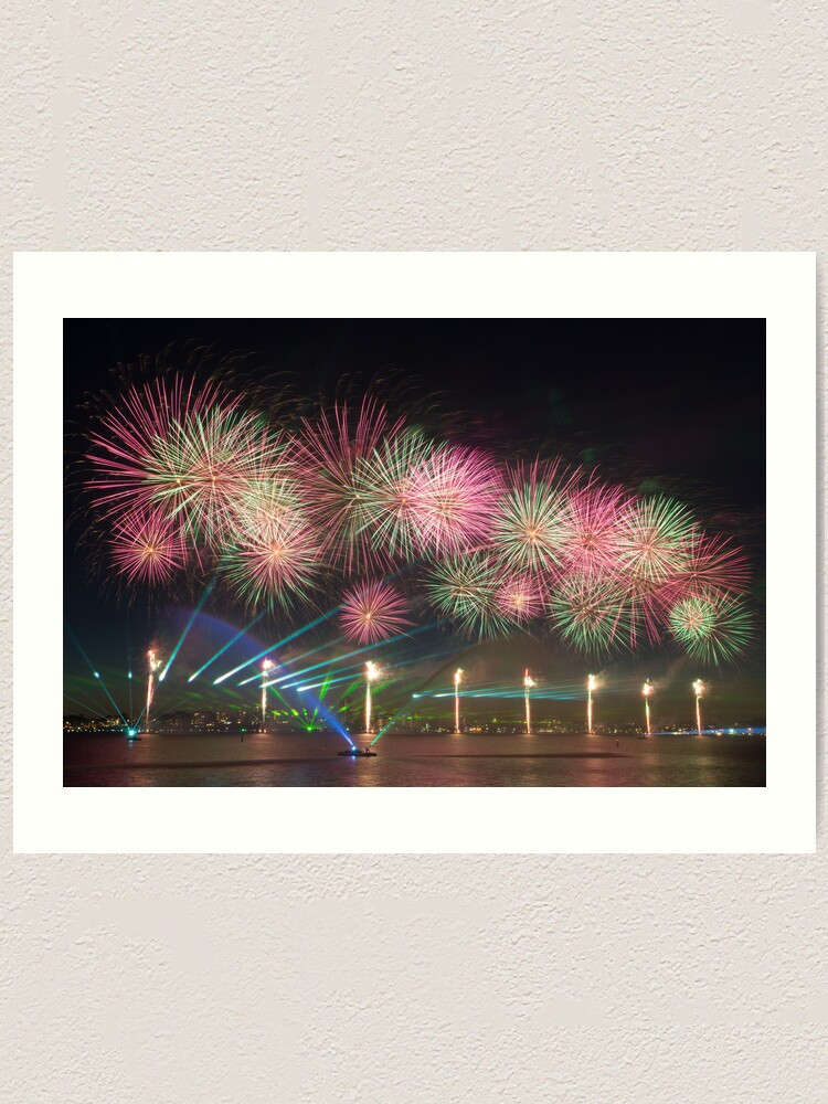 Alternate view of Australia Day Fireworks on the Swan Art Print