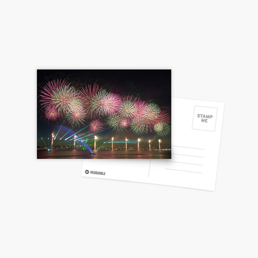 Australia Day Fireworks on the Swan Postcard
