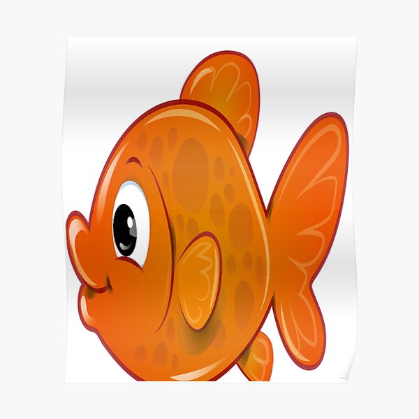 Funny Fish Poster By Adminred Redbubble