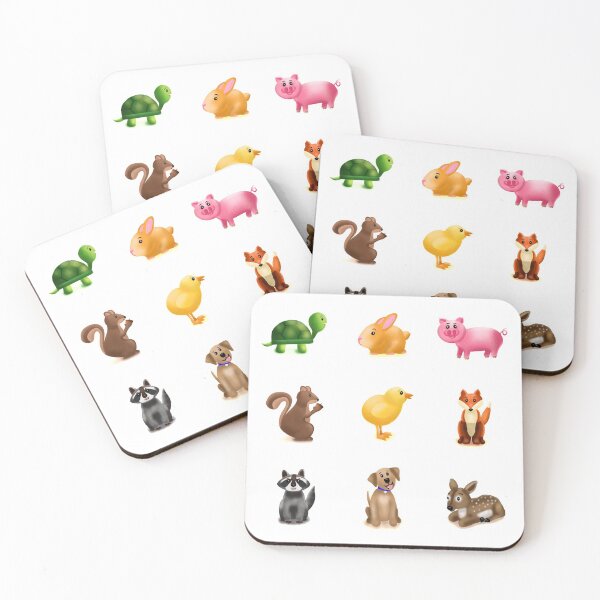 Item preview, Cute Farm and Forest Animals designed and sold by cpaquette.
