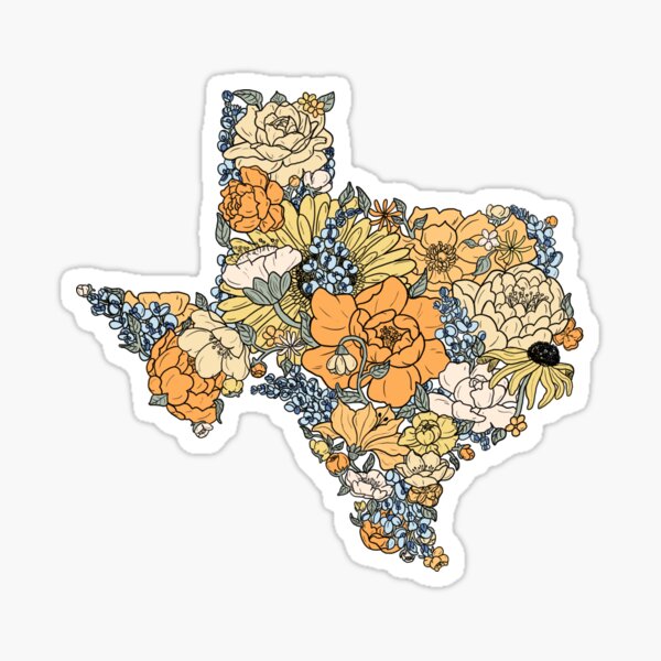 Item preview, Floral Texas designed and sold by Elizabeth Rayes.