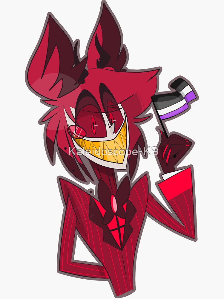 Alastor Ace Pride Sticker For Sale By Kaleidoscope K9 Redbubble