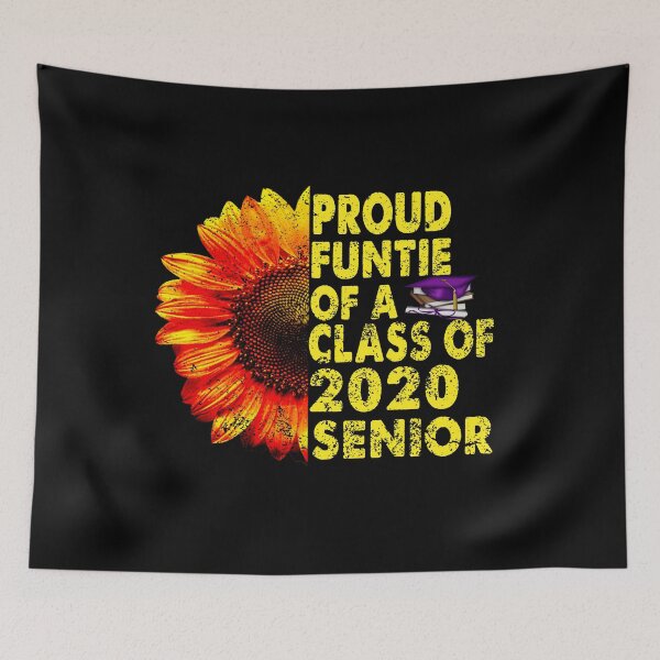 Item preview, Proud Funtie of A Class of 2020 Senior Grad Sunflower Funny Auntie Graduation designed and sold by Kathrine2302.