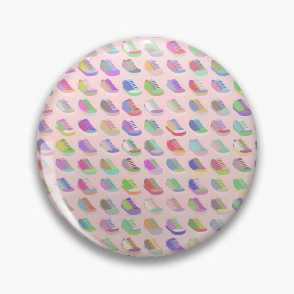 Item preview, Pastel Sneakers on Rose Pink background designed and sold by coverinlove.