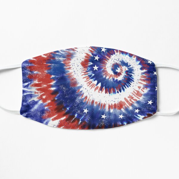4th of July Tie-Dye Spiral Mask