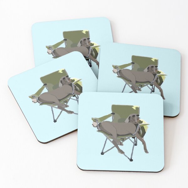 Item preview, Cute Weimaraner in a chair  designed and sold by ellery62.