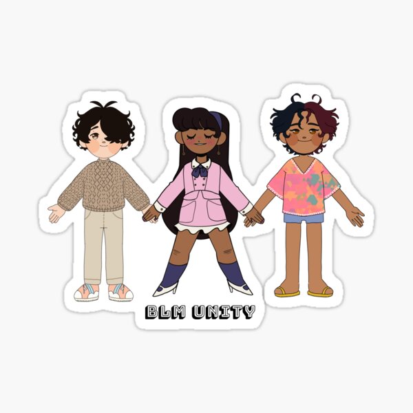 Unity- Paper Doll Chain - Lem Sticker