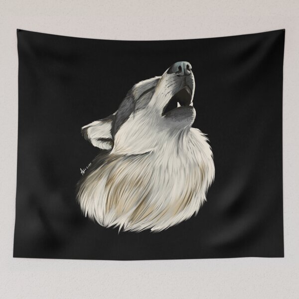Item preview, Wolf Painting designed and sold by Blenderbeetle.