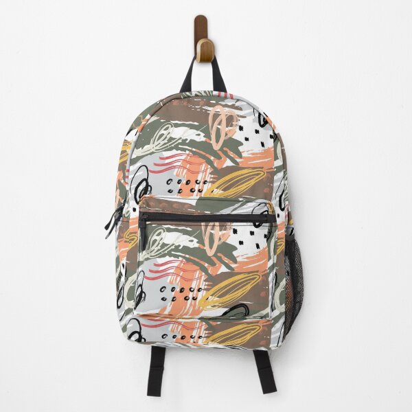 Item preview, Brown Green and Orange Abstract Circular Art Design designed and sold by inquestyle.