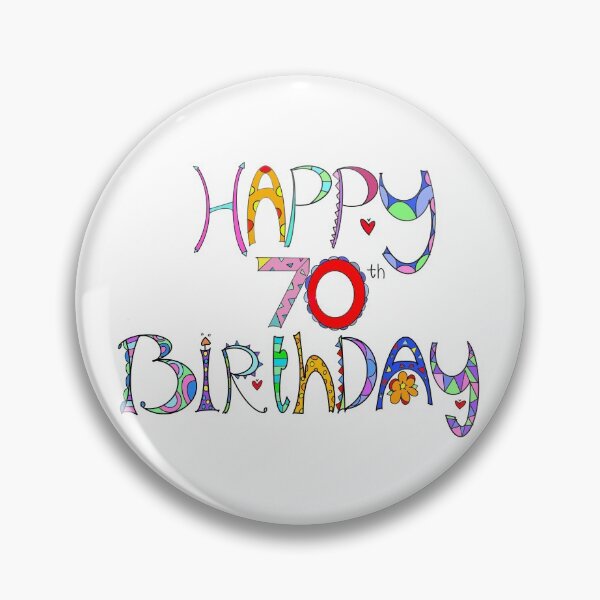 Item preview, Happy 70th Birthday Colorful Doodle  designed and sold by zanydoodles.