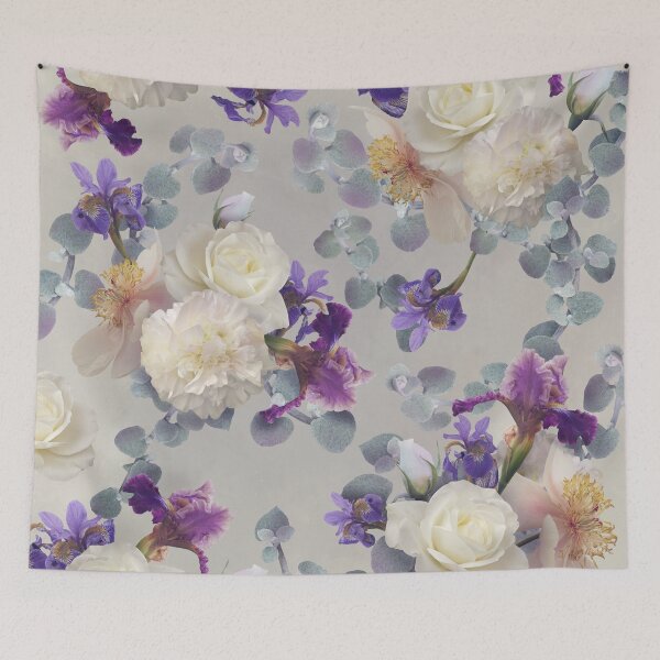 Item preview, Bouquets of white roses, pink peonies and purple iris. designed and sold by RinaMDesigns.
